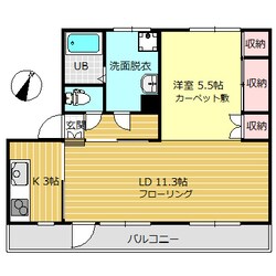 MIDハイツ駒見の物件間取画像